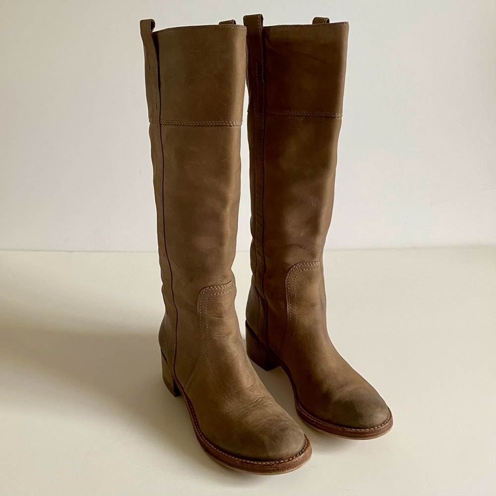 Halogen Taupe Knee High Boots
